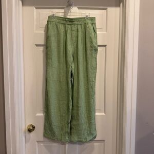 Madewell Crinkled Crepe Straight-Leg Crop Pants